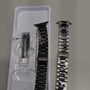 REASDEN Stainless Steel Band and Case Compatible With Apple Watch Iwatch Ultra Series  42/44/45mm (Series1-9,SE 1/2/3) Men Women Classic Classy Metal Business