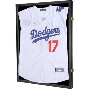 Jersey Frame Display Case -Shadow Box with 98% UV Protection Acrylic and Hanger for Baseball Basketball Football Hockey Sport Shirt (1 Pcs, 20x30 for Adult)