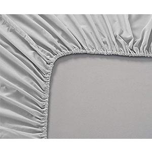 Premium Quality 1 Piece Fitted Sheet (Bottom Sheet Only) 12" inches Deep Pocket 800 Thread Count Egyptian Quality Cotton Solid Pattern California King Light Grey