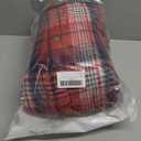 Elesuit Women's Fleece Flannel Jacket Plaid Sherpa Lined Jacket Long Sleeve Button Down Hooded Jackets for Women (Large, Dark Red)