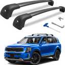 Roof Rack Cross Bars Fit for Kia Telluride 2019-2026 EX S SX SX-Prestige (Not for LX, X-Line, X-Pro), Aluminum Heavy Duty 300lbs Lockable Roof Rails Crossbars for Rooftop Cargo Luggage