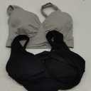 Womens Sports Bras, Large Yoga Comfort Seamless Stretchy Sports Bra for Women 2 Pack