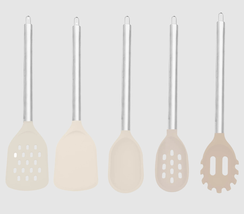 Phantom Chef Set of 7 Stainless Steel Silicone Utensils Phantom Chef Set of 7 Stainless Steel Silicone Utensils