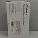 URPOWER 4 Height Adjustable Elevated Dog Bowls - 50oz Large Capacity Stainless Steel Bowls, No-Spill Edge, Non-Slip Stand for Small, Medium, Large Dogs & Pets