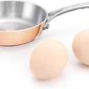 Mini Sauce Pan, Tri-Ply Stainless Steel Pot with Stay-Cool Handle Heating Sauce Gravy & Oil (4 Inch/0.12Quart) - Copper