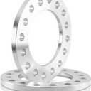 2 Pieces 1/4" Lug Centric Wheel Spacers Dual Pattern Custom CNC 8x165.1 8x6.5 8x170 Compatible for Chevy GMC Trucks Pick Up