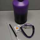 Swigina [2-IN-1 LID] Gallon Insulated Water Bottle with Silicone Boot (48hrs Cold/24hrs Hot) - DIY Stickers, Leakproof, BPA Free, 128 oz (Purple-Black)