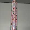 3 x BIOBROWN Christmas Wrapping Paper - 17 Inch X 33 Feet (46.7 sq. ft. ttl.) - Funny Cute Santa Claus Design Perfect for Xmas, Party, Holiday Gift Wrap