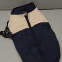 Dog Winter Coat for Small & Medium Dogs, Waterproof Dog Coat with Harness, Puppies Windproof Puppy Puffer Jacket, Snowsuit for Dachshund, Frenchie, Corgi (Classic Blue,L)