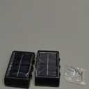 ASLIDECOR Solar Fence Lights Up and Down,2 Pack Small Solar Step Light Waterproof, Warm White Deck Lighting Illuminate Outdoor for Patio Shed Pool