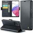 Samsung Galaxy A53 5G Wallet Case with [RFID Blocking] Card Holder Magnetic Kickstand,Leather Flip Protective Case Wallet for Samsung Galaxy A53 5G 6.5 Inch -Black