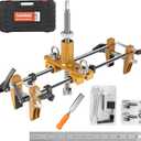 Luckyway Door Lock Installation Kit Mortising Machine Mortise Jig, Door Lock Hole Opener Kit, Lock Mortiser with 3 Drill Bits for Wooden Doors