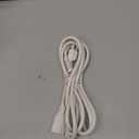 6-Foot White Power Extension Cord EXTCORD6FT-WH, Plug Extension Outlet Supports 2-Prong and 3-Prong Devices, Heavy-Duty Power Cord with Single Electrical Outlet