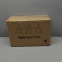 Bathroom Light Fixtures, 3-Light Gold Vanity Light Fixtures with White Tulip Glass Shades, Bathroom Lighting Fixtures Over Mirror for Bedroom, Living Room & Hallway (Bulbs Not Included)