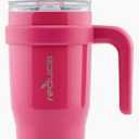 REDUCE 24 oz Stainless Steel Tumbler with Handle - Dual-Wall Vacuum Insulated Travel Mug, Sweat-Proof Lid & Reusable Straw - Keeps Drinks Cold for 24 Hrs, Fits Cupholders, Dishwasher Safe