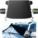 Purehorizon Snow Cover for car Windshield,[Heavy Winter Protection] Anti Snow, Ice, Frost and Water, [Military-Grade Protection] Universal Fit for All Cars, SUVs, and Trucks-Large