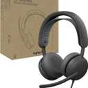 Logitech Zone Wired 2 for Business - Noise-Canceling Headset with Adaptive Hybrid ANC, Microsoft Teams Certified, USB-C with USB-A Adapter - Graphite