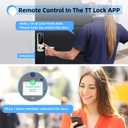 Smart Door Lock with Handle,Keyless Entry & Remote Access,Fingerprint Keypad Exterior Lock,Smart Locks for Front Door,Home,Airbnb & Rental,Electronic Deadbolt Lock,One-Time Password with TT Lock