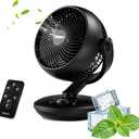SIGBOT Fan for Bedroom with Remote,Ultra Quiet Desk Fans,with 3 Modes,8 Speeds,9-Hour Timer,10 inch,High-Velocity Cooling,Auto Oscillation Table Fans,Touch Control,for Home,Dorm&Office