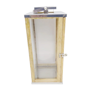 HD Designs Metal & Wood Lantern