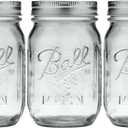 Ball Glass Mason Jar, Regular Mouth, Pint Size, 16 OZ (Pack of 3)