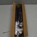 Shower Curtain Rod 31-76 Inch,0.87"Diameter Adjustable Spring Tension Curtain Rods No Drill,Matte Black Shower Tension Rod for Bathroom,Room Divider,Window,Anti-Rust Non-Slip 1-Pack (46" to 78"-1Pcs)