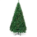 7 ft. Green PVC Hinged Xmas Pine Artificial Christmas Tree