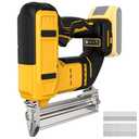 18 Gauge Cordless Brad Nailer & Staple Gun for Dewalt 20V MAX Battery, 2-in-1 Battery Powered Nail Gun with 2000 Nails, Electric Nail Gun for Woodworking, Framing, DIY & Home Improvement (No Battery)