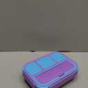 QQKO Bento Lunch Box for Kids Girls Boys, Toddler Kids Lunch Boxes for School, Lunch Containers for Adults with 4 Compartments, Sauce Container, Utensils, Food Picks and Muffin Cups, Purple