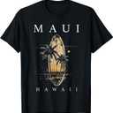 Maui Hawaii Surf Hawaiian Vintage Surfing Surfer T-Shirt 4XL