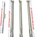 Parts DA119 18" Grill Burner for Weber Spirit and GS4 Spirit II 300 Series, Spirit E310 E320 S310 S320 E330 S330 304 Stainless Steel Gas Grills, Burner Tube for Weber Spirit Grill Parts