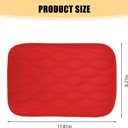 Car Center Console Cover, PU Leather Waterproof Vehicle Armrest Seat Box Cover Cushion Pad, Non Slip Soft Automotive Middle Console Protector, Universal for SUV RV Truck (Red)