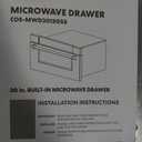 COSMO COS-MWD3012GSS 30 in. Haven Collection 1.2 cu. ft. Built-in Microwave Drawer, Presets, Touch Controls, Defrosting Rack, Stainless Steel
