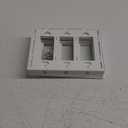BESTTEN (5 Pack) USWP4 Matte White Series, 3-Gang Screwless Wall Plate, Decor Outlet Cover, H4.69 x W6.54, for Light Switch, Dimmer, USB, GFCI, Receptacle