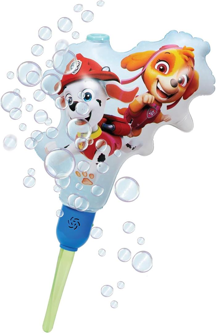 PAW Patrol Bubble Machine Huge Inflatable Bubble Machine for Kids Includes a Stand and Bonus 40oz of Bubble Solution 2 in 1 Play Pattern for Maximum Bubble Toy Fun