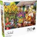Buffalo Games - Tom Wood - Country Cats - 750 Piece Jigsaw Puzzle for Adults -Challenging Puzzle Perfect for Game Nights - Finished Size is 24.00 x 18.00
