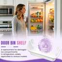 AMI PARTS 240363701 Door Bin Shelf Fit for Frigidaire, Kenmore Refrigerator Replacement Replace-240363707, 891286, AP2116105, PS430206, EAP430206