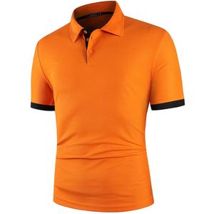 Dninmim Men's Lapel Collar Contrast Color Short Sleeve Polo Shirt Summer Casual Business Golf Sports Shirt
XL