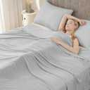 Syalife Cooling Blanket Throw for Hot Sleepers and Flashes, Ultra Thin Lightweight Summer Blankets with Q-Max 0.5 Arc-Chill Fiber, Double Sided (Grey, 50"x 70")