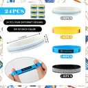 Ctosree 24 Set Back to School Student Gifts, Pens Notebooks Bracelets Cards