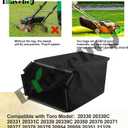 115-4664 Grass Bag - NO Metal Frame - by Braveboy, Compatible with Toro Lawn Mower XT675 59307 22" Lawn Mower 2009, Fits Model 20330 20331 20370 20371 20377 20378 & More