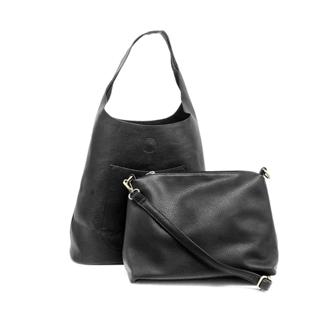 Joy Susan Womens Molly Slouchy 2-in-1 Hobo Handbag