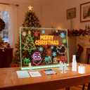 Lumiboard Led Drawing Board, LED Color Light Note Board, 13.7" x 10", 4 Modes, Includes Adapter, Acrylic Stand, Seven Colored Pencils, and Spray Bottle, 7 Colors Acrylic Dry Erase Boards with Light