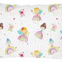 Bunnikins & Clover Toddler Pillows with Pillowcase, 13"x18" Soft Cotton Kid Pillows for Sleeping, Bedding Small Pillow for Boys and Girls Aged 2-5 Years