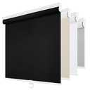 ChrisDowa Blackout Roller Shades Pull Down, Cordless Window Blinds for Home | 72" W x 72" H, Black, Thermal Insulated, UV Protection, Room Darkening, Black Out Door Blinds for Indoor Windows & Office