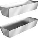 14" Steel Mud Pan 2 Packs, Heavy Duty Drywall Mud Pan with Sheared Edges, Taping and Joint Compound Pan, Rust-Proof Design and Easy Cleaning, for DIY or Contractors