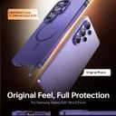 Magnetic for Samsung Galaxy S26 Ultra Case, [1:1 Metal Original Grip] Fit for MagSafe [Military-Grade Protection] with Shockproof Lining Slim Phone Case for Samsung S26 Ultra Case,Purple