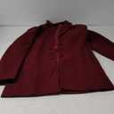 chouyatou Men's Mid-Length Single Breasted Wool Blend Top Coat (Medium, Notch-Burgundy)