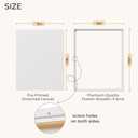 Large Framed Canvas Blank 16x20 - DIY Painting Art with Sturdy Wooden Frame, Modern Empty Canvas for Paint-Your-Own Art Ready to Hang Wall Decor