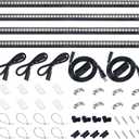 Barrina T5 Grow Lights for Indoor Plants, 2FT 5000K Full Spectrum LED Grow Light with Black Cover, T5 Grow Light Strip, Under Cabinet Plant Light with Switch Cord, Linkable, Plug and Play, 4 Packs (White)